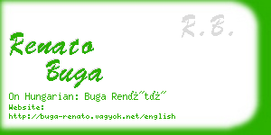 renato buga business card